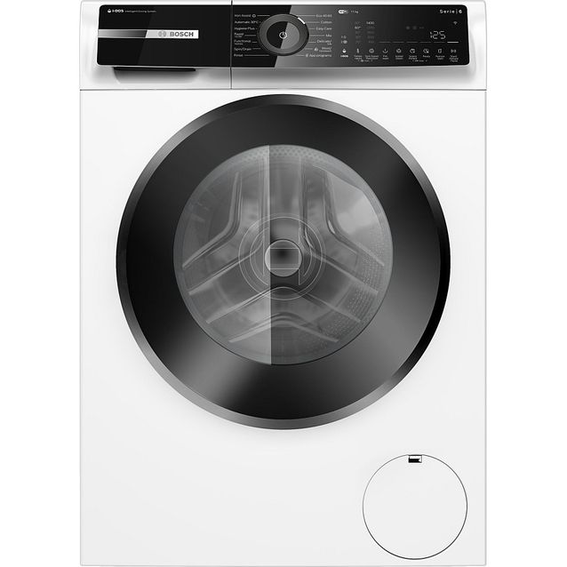 Edestä täytettävä pyykinpesukone Bosch Serie 6 WGN264AESN, valkoinen