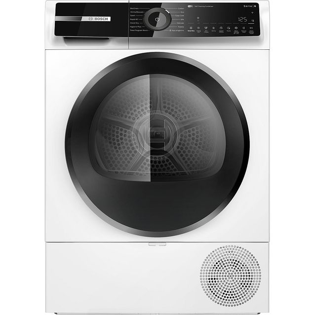 Kuivausrumpu Bosch Serie 6 WQN246DESN, 9kg, lämpöpumppu, valkoinen