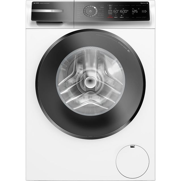 Edestä täytettävä pyykinpesukone Bosch Serie 8 WGB266ABSN, 11kg, valkoinen