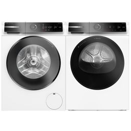 Pesukone ja kuivausrumpu Bosch WGB266ABSN-WRB247D0SN, 11/9kg, automaattinen annostelu, valkoinen