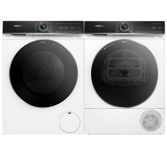 Pesukone ja kuivausrumpu Siemens WG66B2CLDN-WQ46B2DPDN, 11/9kg, automaattinen annostelu, valkoinen