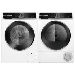 Pesukone ja kuivausrumpu Bosch WGN264AESN-WQN246DESN, 9kg, automaattinen annostelu, valkoinen