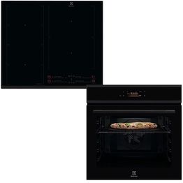 Erillisuunin ja induktiotason setti Electrolux COP905B-HOX660MF, 77cm, musta