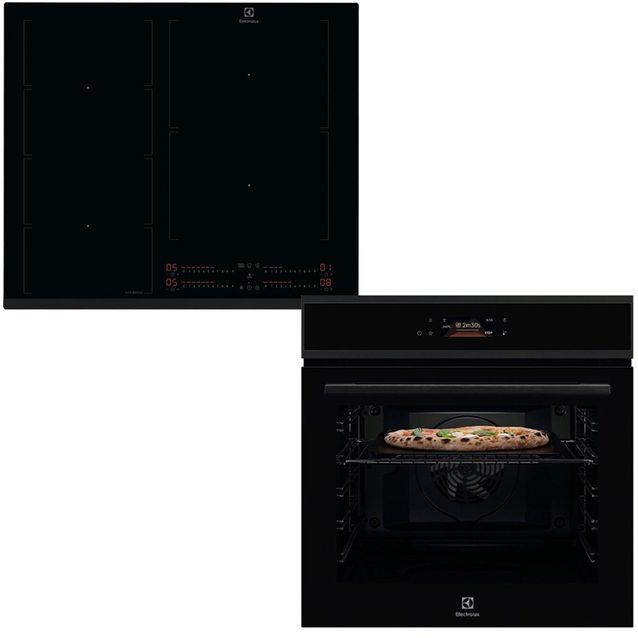 Erillisuunin ja induktiotason setti Electrolux COP905B-HOX660MF, 77cm, musta