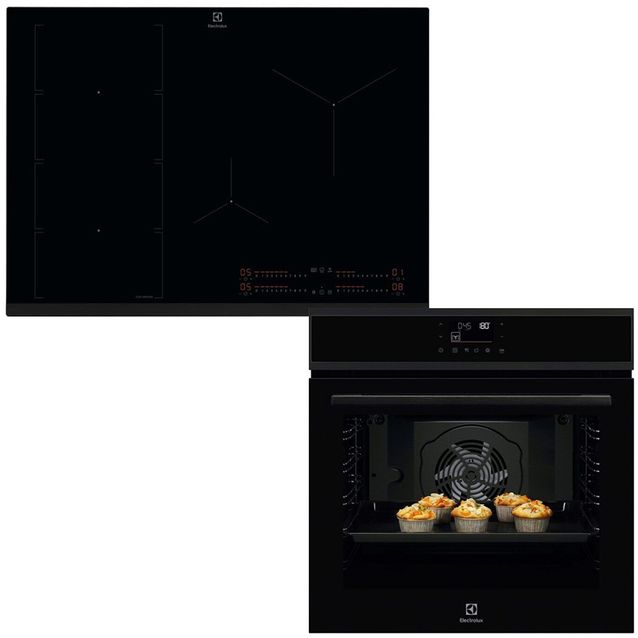 Erillisuunin ja induktiotason setti Electrolux COPP22B-HOX760MF, 71cm, musta