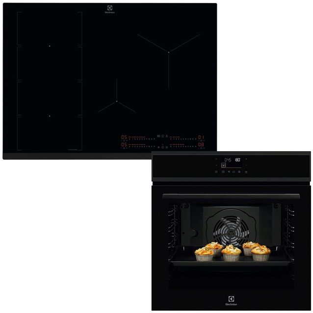 Erillisuunin ja induktiotason setti Electrolux COPP22B-HOX860MF, 78cm, musta