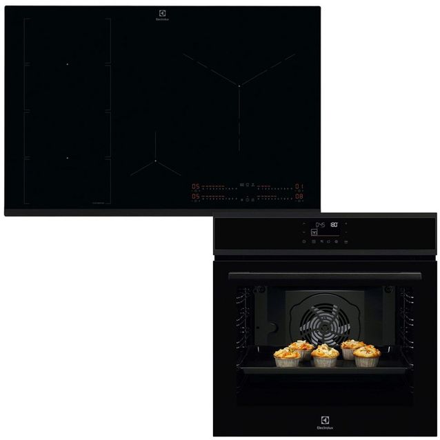 Erillisuunin ja induktiotason setti Electrolux COPP22B-HOB860BSC, 77cm, musta