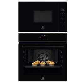 Erillisuunin ja mikroaaltouunin setti Electrolux COPP22B-KMFD172NB, musta