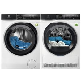 Pesukone ja kuivausrumpu Electrolux EFI8H2EX6E-EDI7H2E95E, 1600rpm, 10,5/9kg, höyryraikastus ja hienopesu, valkoinen