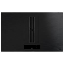 Induktiotaso Smeg HOBD382MB2 integroidulla liesituulettimella, 83cm, mattamusta