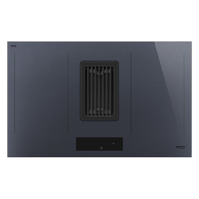 Induktioliesi Smeg HOBD182DG integroidulla liesituulettimella, 83cm, harmaa