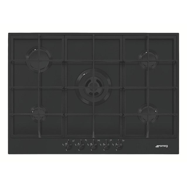 Kaasuliesi Smeg PX375MB, 72.5cm, mattamusta
