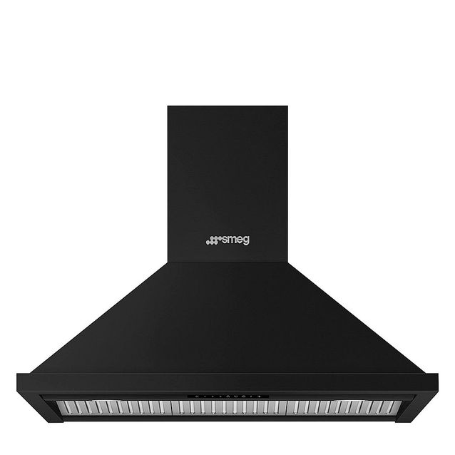 Liesituuletin Smeg KPF94MB seinään kiinnitettävä, 89.6cm, mattamusta