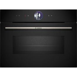 Yhdistelmäuuni Bosch Serie 8 CMG7361B1, mikroaaltouunilla, 59.4cm, musta