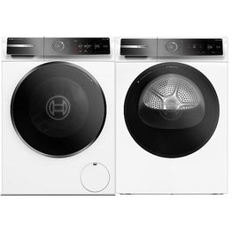 Pesukone ja kuivausrumpu Bosch WGB266ACSN-WRB247D0SN, 1600rpm, 11/9kg, valkoinen