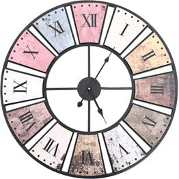 Vintagetyylinen seinäkello kvartsikoneisto 60 cm xxl