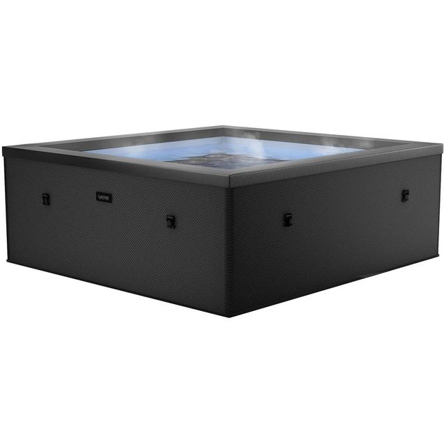 Ulkoporeallas Wave Spa Garda, 6 hlöä, 90 suutinta, WiFi, neliö, koottava, musta