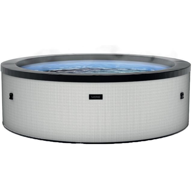 Ulkoporeallas Wave Spa Tahoe, 4 hlöä, 70 suutinta, WiFi, pyöreä, koottava, harmaa