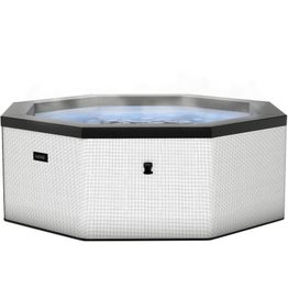 Ulkoporeallas Wave Spa Como, 6 hlöä, 90 suutinta, WiFi, kahdeksankulmainen, koottava, valkoinen
