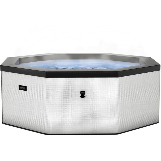 Ulkoporeallas Wave Spa Como, 6 hlöä, 90 suutinta, Wifi, kahdeksankulmainen, koottava, valkoinen