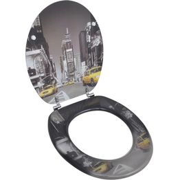 WC-istuimen kansi MDF New York Kuviointi