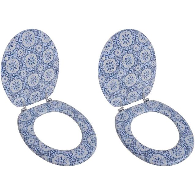 WC istuimet hard close kansilla 2 kpl MDF posliinikuosi