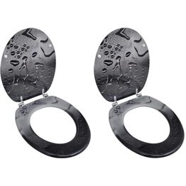 WC-istuimen kansi hard close 2 kpl MDF vesikuosi