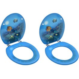 WC-istuimen kansi 2 kpl MDF syvänmerenkuosi