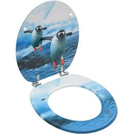 WC-istuimen kansi MDF pingviinikuosi