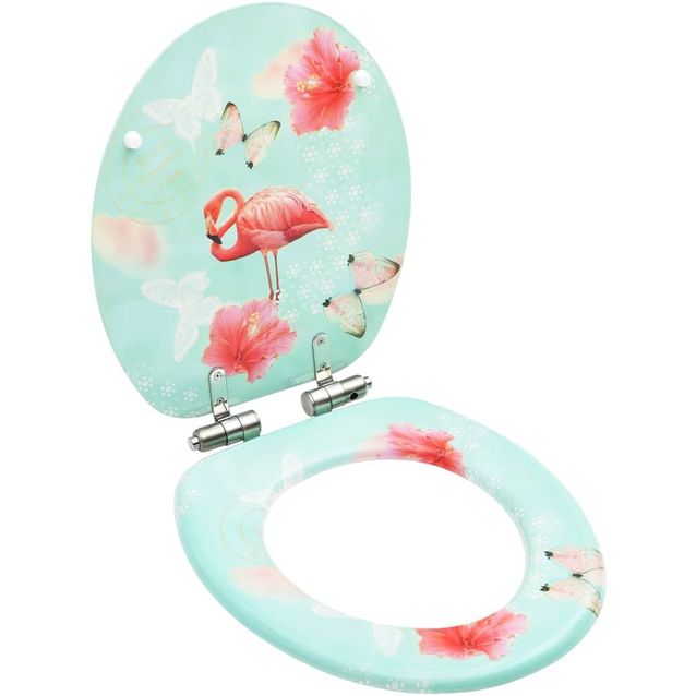 WC istuin soft close kannella MDF flamingokuosi
