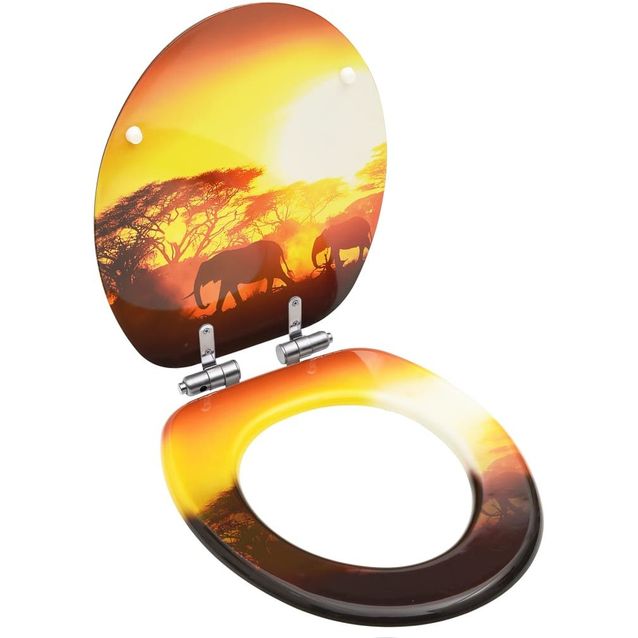 WC istuin soft close kannella MDF savannikuosi