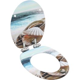 WC-istuimen kansi soft-close MDF simpukkakuosi