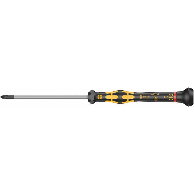 Elektroniikkaruuvimeisseli Wera ESD Kraftform Micro PH1 x 80mm