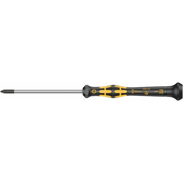 Elektroniikkaruuvimeisseli Wera Esd Kraftform Micro, PZ 1x80mm
