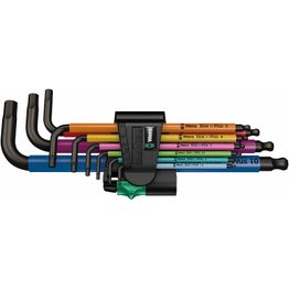 Kuusiokoloavainsarja Wera 950 SPKL/9 SM N SB, 1, 5–10mm