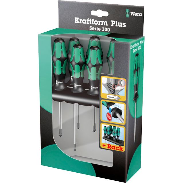 Ruuvimeisselisarja Wera Kraftform Plus Lasertip, 6 kpl