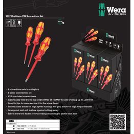 Ruuvimeisselisarja Wera Kraftform 9557, 3 kpl