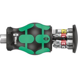Ruuvimeisseli Wera Kraftform Kompakt Stubby, 6 kpl, Ph/pz/sl
