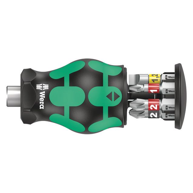 Ruuvimeisseli Wera Kraftform Kompakt Stubby, 6 kpl, Ph/pz/sl