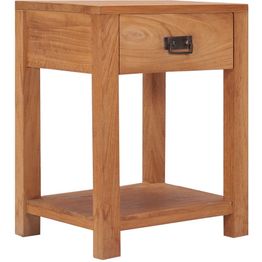 Yöpöytä 35x35x50 cm täysi tiikki