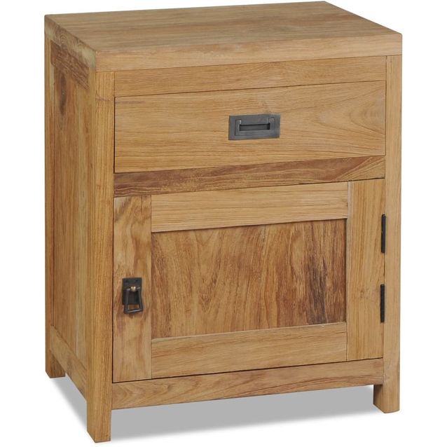 Yöpöytä 40x30x50cm täysi tiikki_1