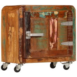 Yöpöytä 50x30x50 cm täysi kierrätetty puu