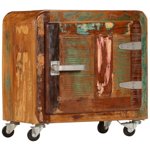 Yöpöytä 50x30x50 cm täysi kierrätetty puu_1