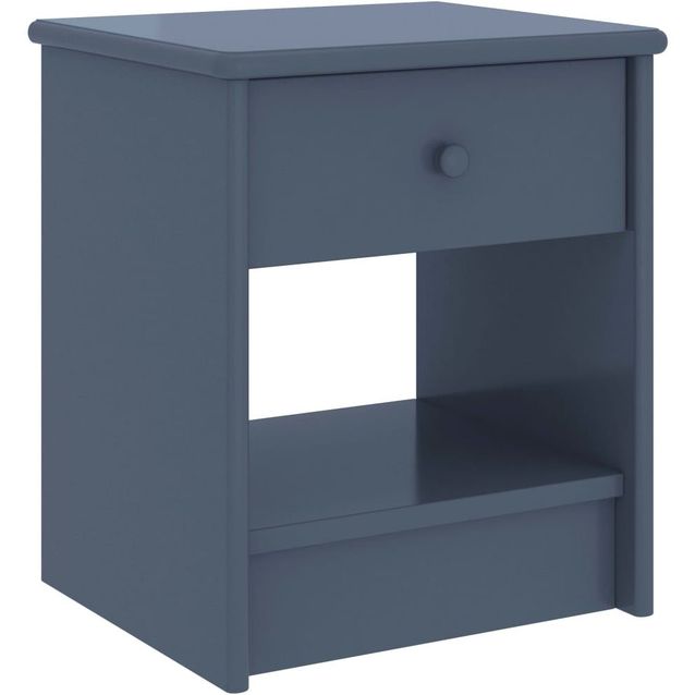 Yöpöytä vaaleanharmaa 35x30x40 cm täysi mänty_1