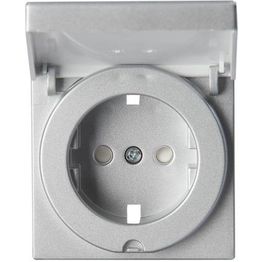 Keskiölevy ABB Impressivo 20ECK-83, läppäkansi, 1-os, maad. pistorasialle, alumiini