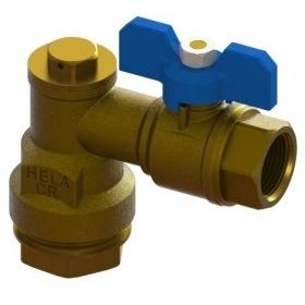 Vesimittariventtiili kierreliittimellä Hela 313, 3/4"x32mm