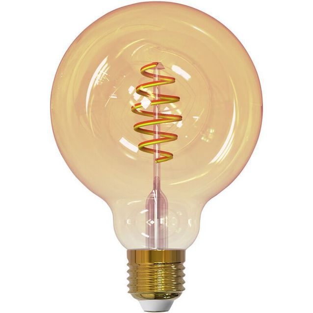 Sisustuslamppu Airam SmartHome GLOBE 95, 4.9W, E27, 350lm, 1800-3000K, amber
