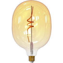 Filamenttilamppu Airam SmartHome SPIRAL FILAMENT, 4.9W, E27, 380lm, 1800-3000K, amber