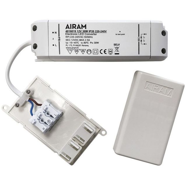 Muuntaja TASAJÄNNITELÄHDE 12V 30W IP20