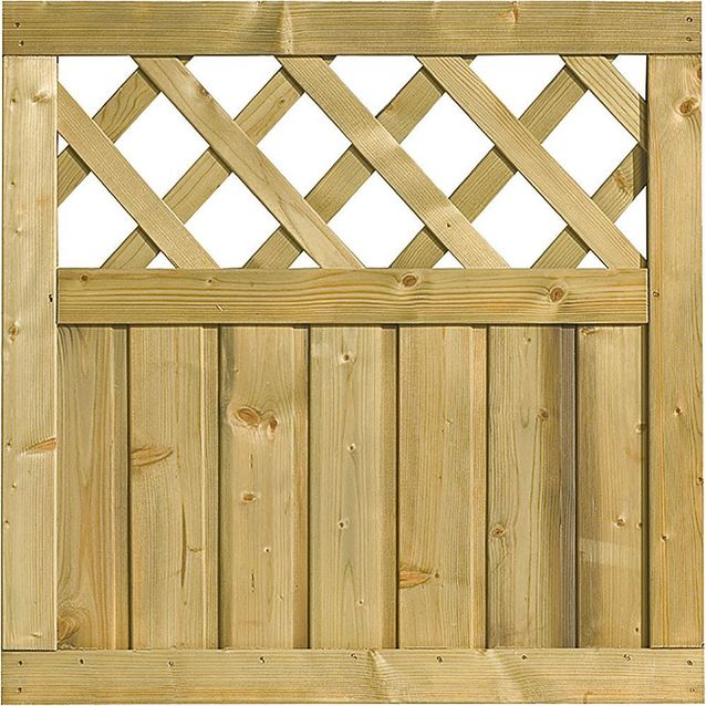 Aitaelementti JABO Classic Pihl 89x89 cm painekyllästetty kuusi